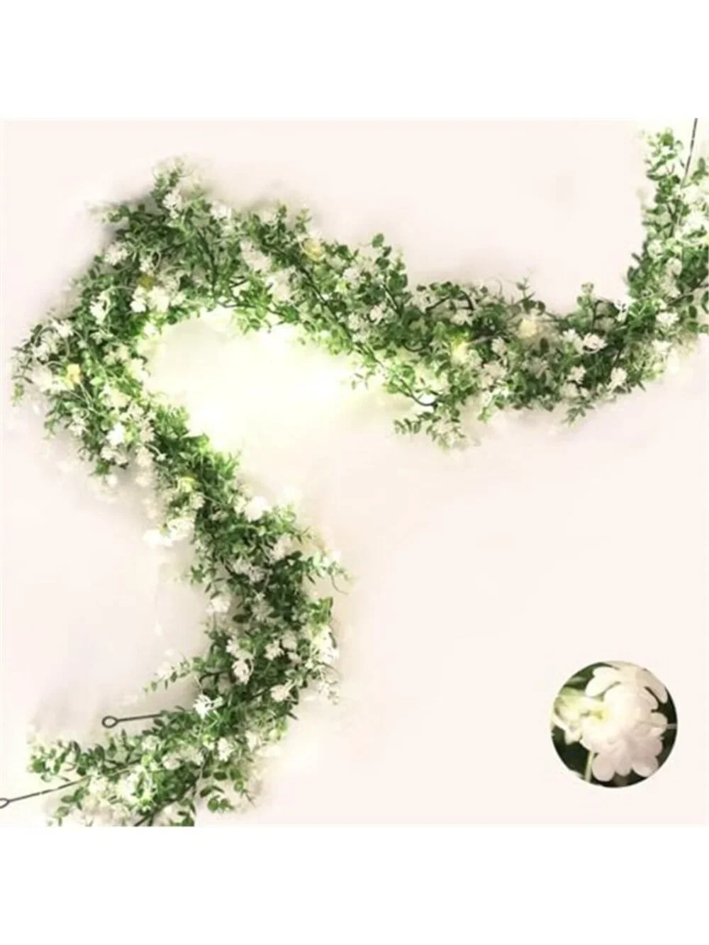 Artificial Eucalyptus Garland w/ Lights 3 pack Greenery Vines Wedding Home Decor